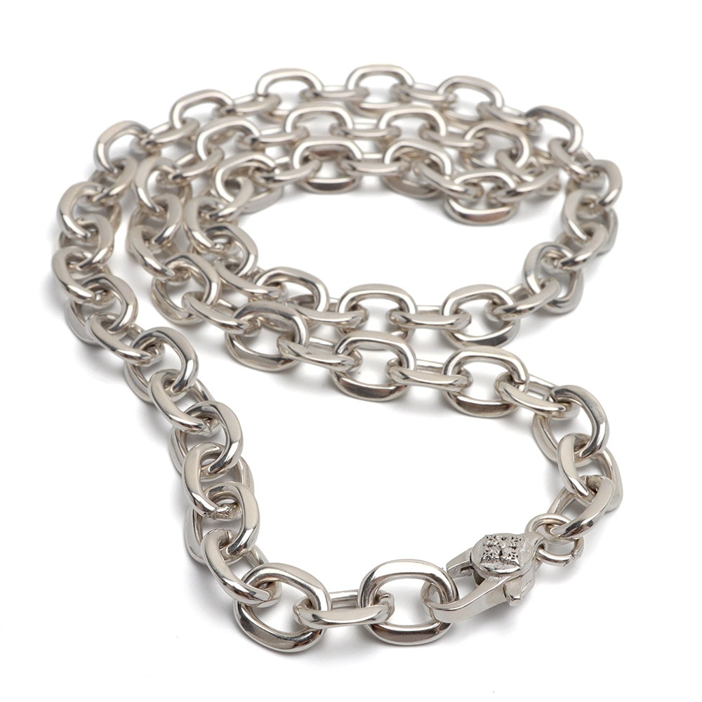 Amazon | [DIAMONDXSTYLE] あずきチェーン シルバー925 ネックレス 8.1