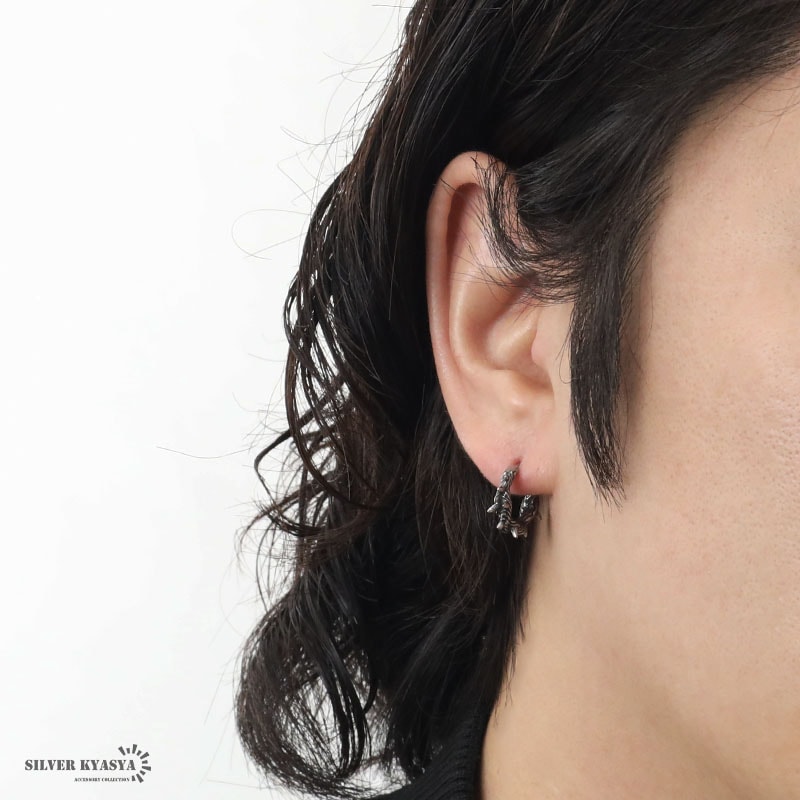 パドス　ボーンカフ　ミニミニフープピアス Hyperbola フープピアス, ミックスカット, ミニ, ホワイト