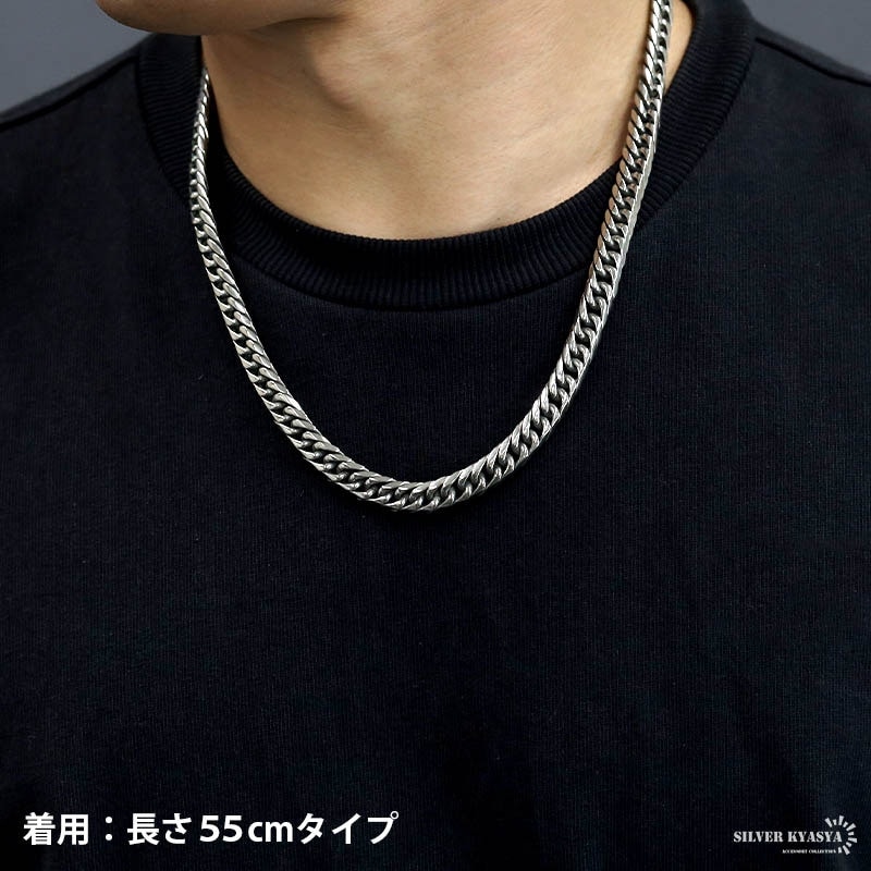 チタン製 ダブル喜平チェーンネックレス [n585] | スタイルで探す,磁石