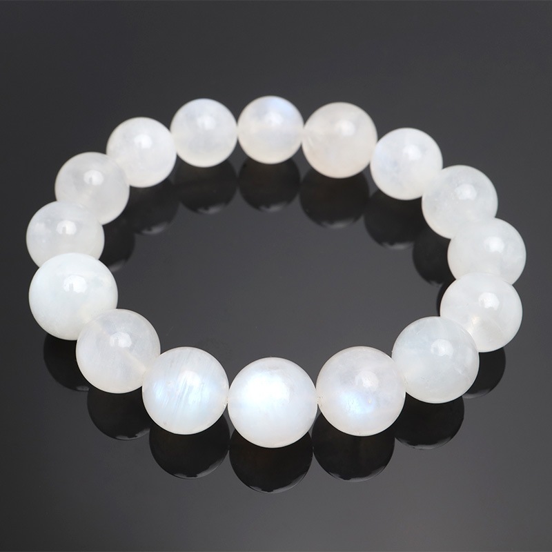天然ブルームーンストーンブレス 12.5mm [b868-12mm] | ブレスレット