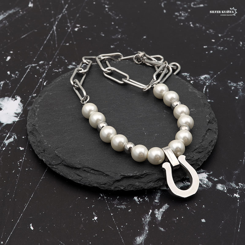 パールネックレス 馬蹄 [n449-silver] | ネックレス | SILVER KYASYA
