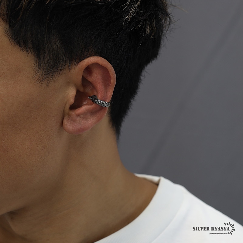 ステンレス イヤーカフ ウルフ 狼 [ec121] | イヤーカフ