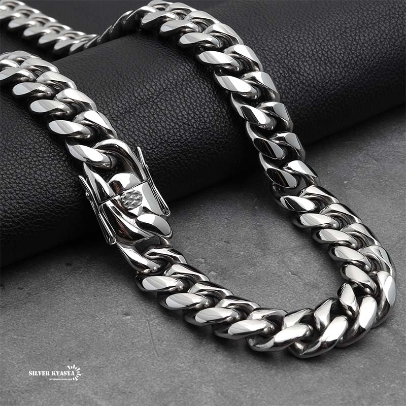 ノリ ⭐️s925銀 ブレスレット　メンズ　喜平 316L 銀 喜平ネックレス 16mm [n243-16mm] | スタイルで探す