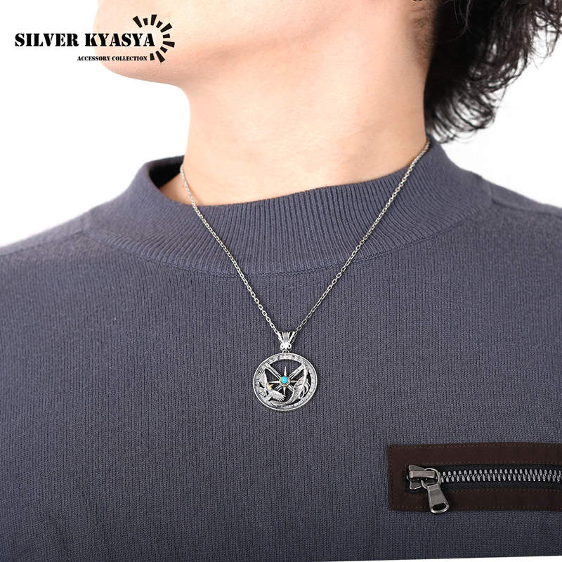 925 ターコイズ ネックレス コンパス [cn035] | お洒落な
