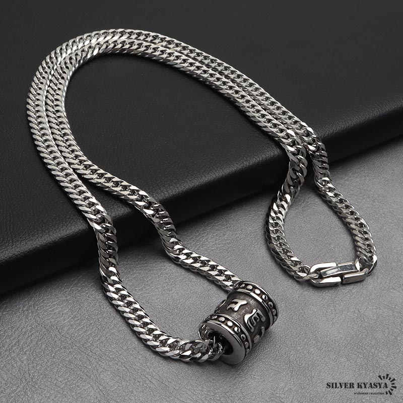 ステンレス製 六字真言ネックレス [n937-n348-s-6mm] | スタイル