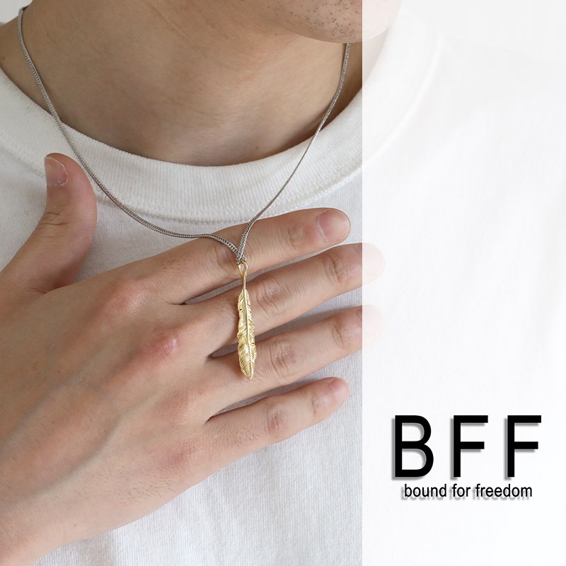 BFF S925 フェザーネックレス [bffns063-cs053-2mm] | ネックレス