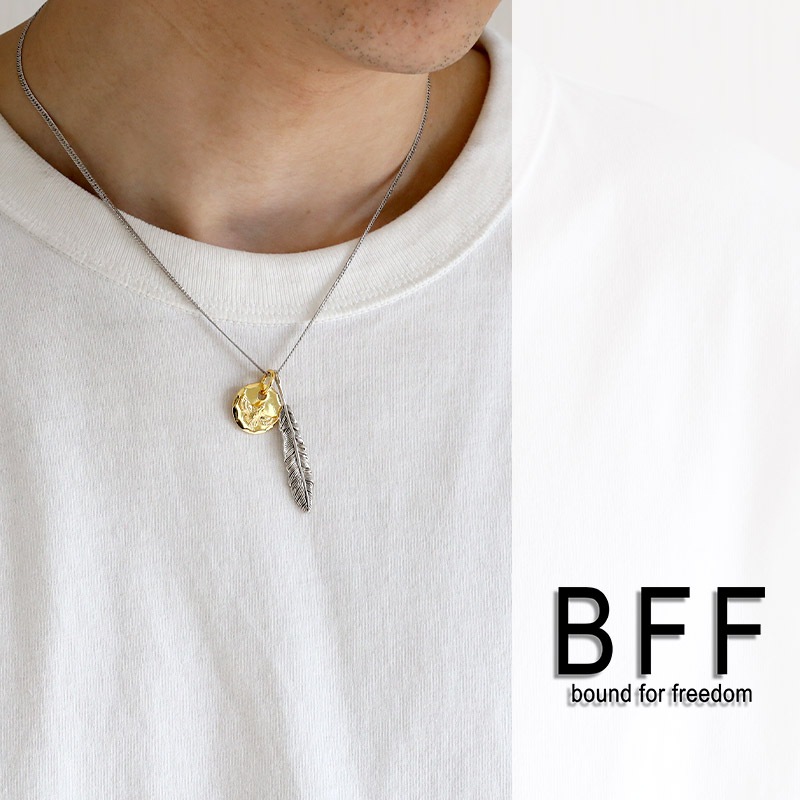 BFF S925 フェザーネックレス [bffns064-cs053-2mm