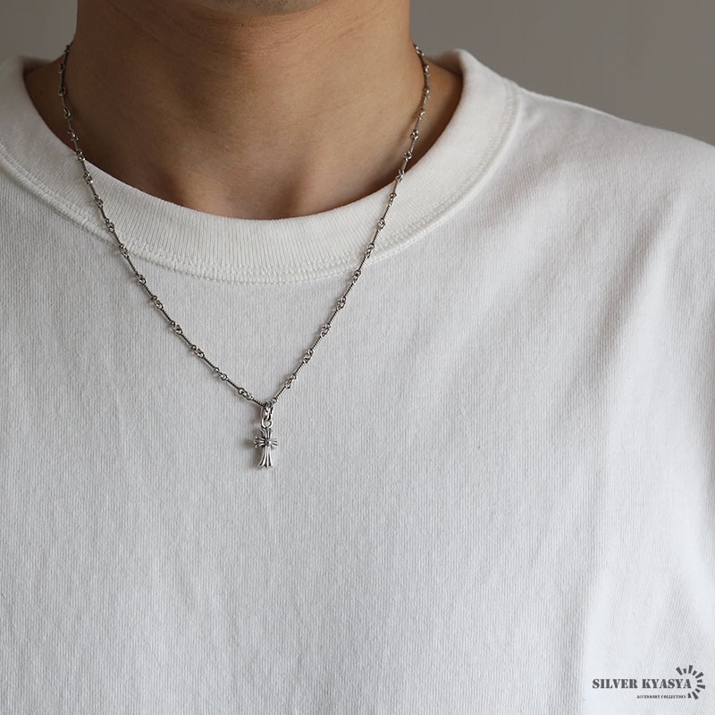 シルバー925 ミニ クロスネックレス [nc001-ps053-cs008-silver