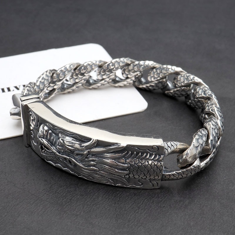 シルバー925 ドラゴンブレスレット 龍 [bs265] | スタイルで探す