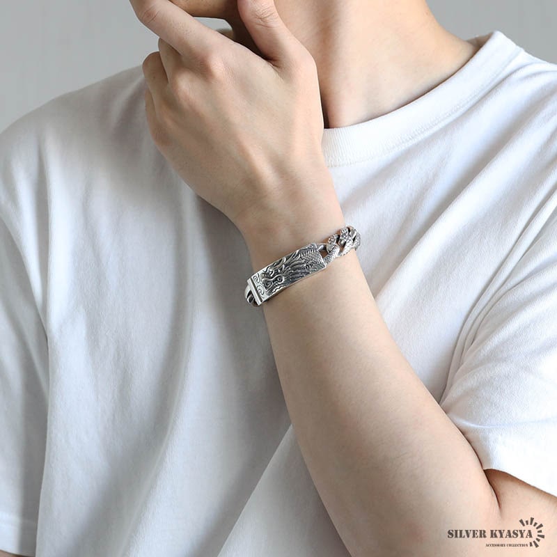 シルバー925 ドラゴンブレスレット 龍 [bs265] | スタイルで探す,個性