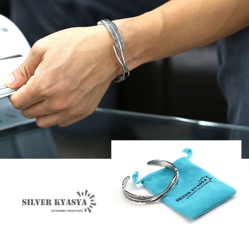 ステンレス フェザーバングル [b095] | バングル,ステンレス | SILVER