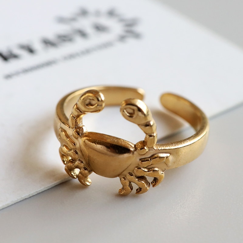 ステンレス カニリング 蟹 [r795] | リング,ステンレス,その他