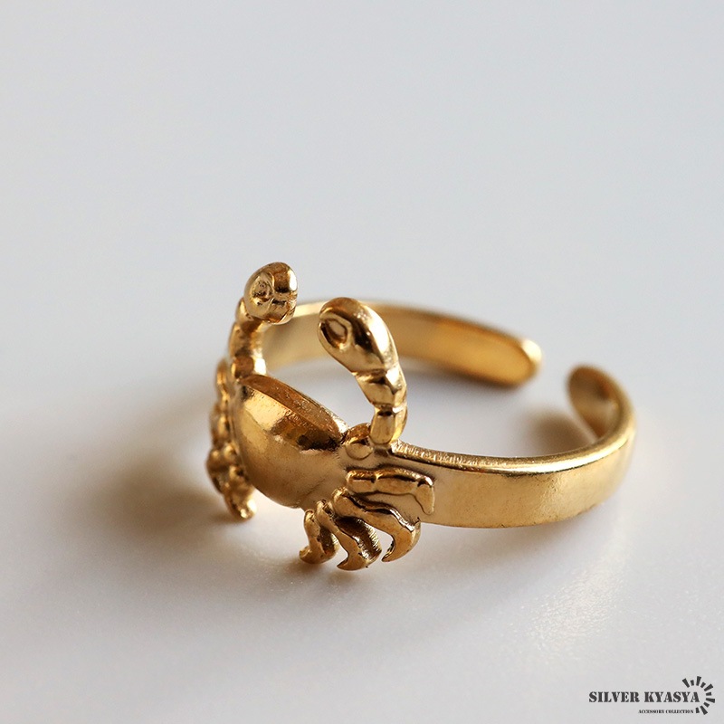 入園入学祝い 蟹 カニリング ステンレス [r795] リング,ステンレス,その他 | アクセサリー