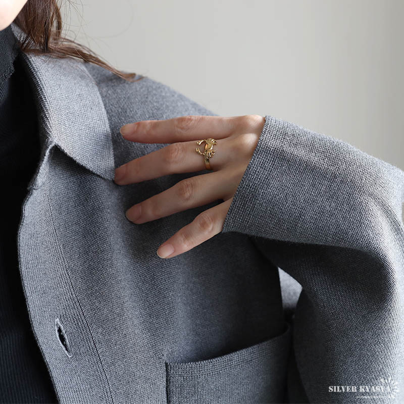ステンレス カニリング 蟹 [r795] | リング,ステンレス,その他 