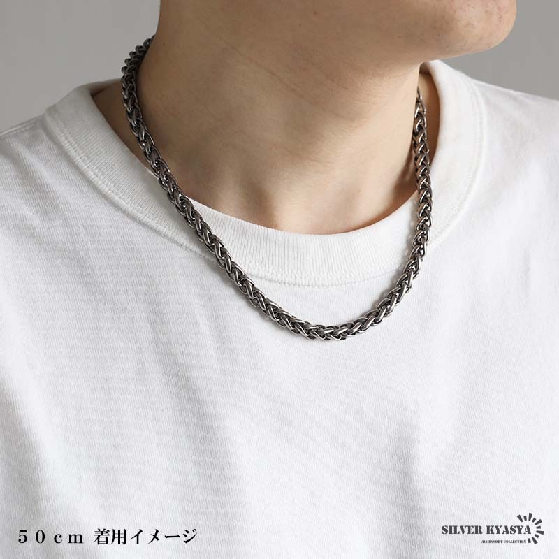 チタン ウィートチェーンネックレス [n1151] | ネックレス