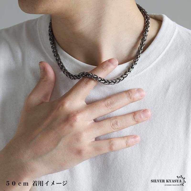 チタンネックレス チタン製 軽い ウィートチェーンネックレス 高密度 チタン