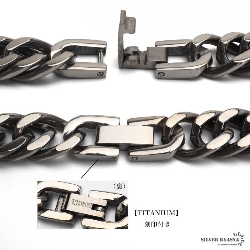 純チタン製 ダブル喜平チェーンネックレス [n1019-s] | ネックレス