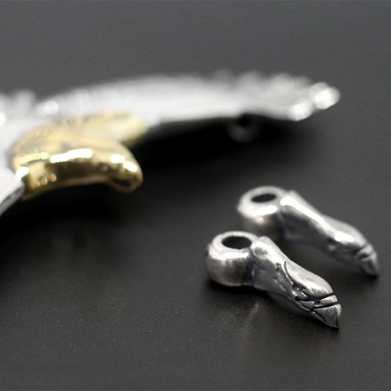 L サイズ　SILVER925 イーグルメタル SV×SV シルバー925 シルバー925 シルバー イーグルヘッドビーズ カスタムパーツ