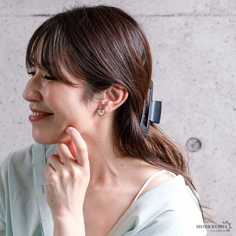 ステンレス ハートピアス 18KGP 両耳用 2点セット [e535] | ピアス