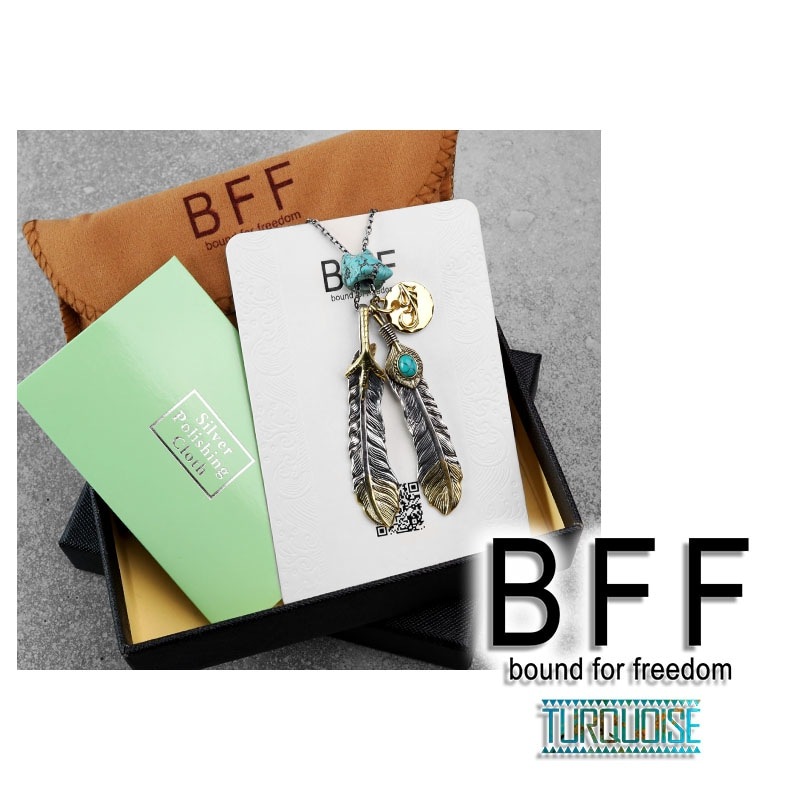 E＆E PROJECT/名入れ可能/世界でひとつのFearlessネックレス BFF 925 フェザーネックレス ダブル [bffns027] | イーグル