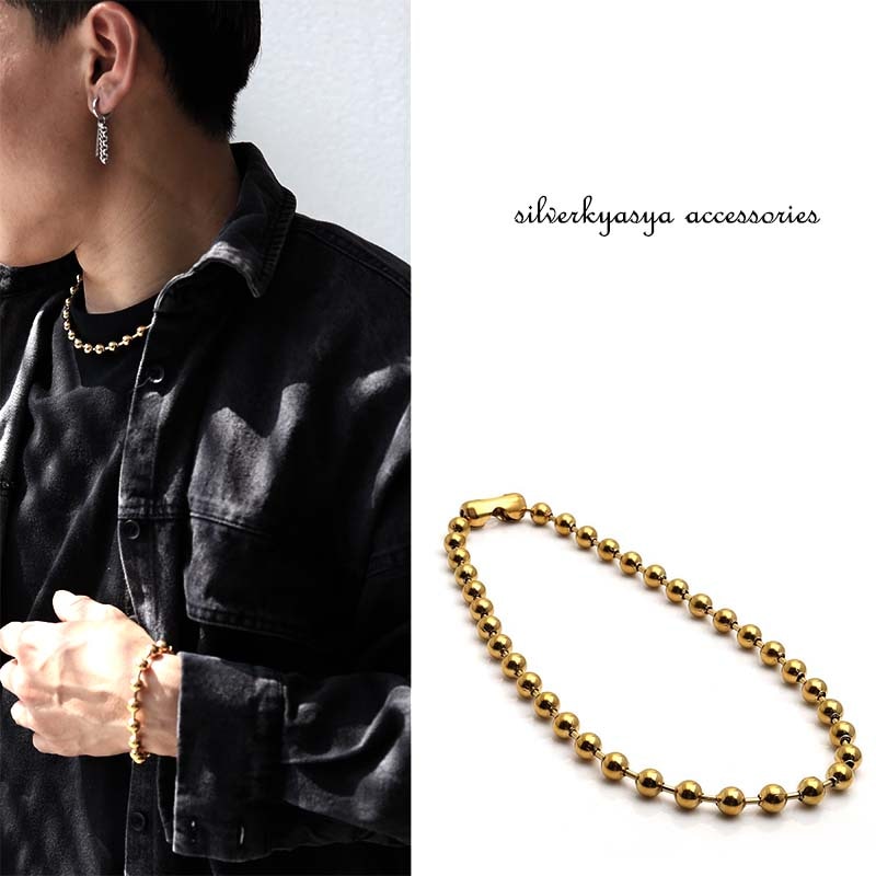 K18四連ボールチェーンネックレス　459K2508 K18四連ボールチェーンネックレス 459K2508 ボールチェーンネックレス