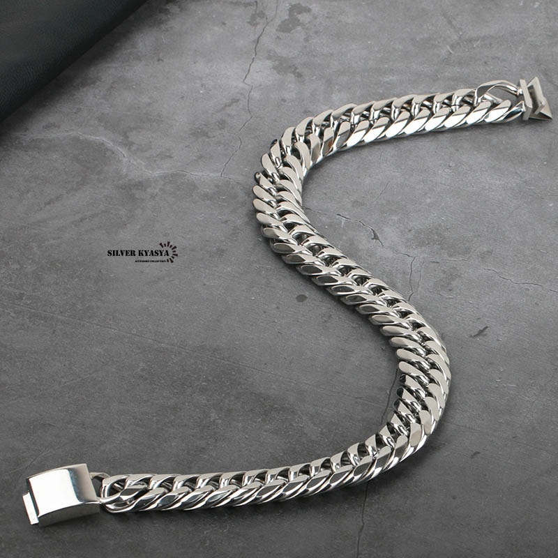ステンレス ダブル喜平ネックレス [n310-silver-21mm] | ステンレス