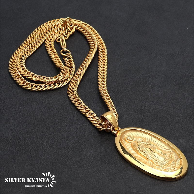 ステンレス メダイネックレス 2カラー [n575] | ネックレス | SILVER
