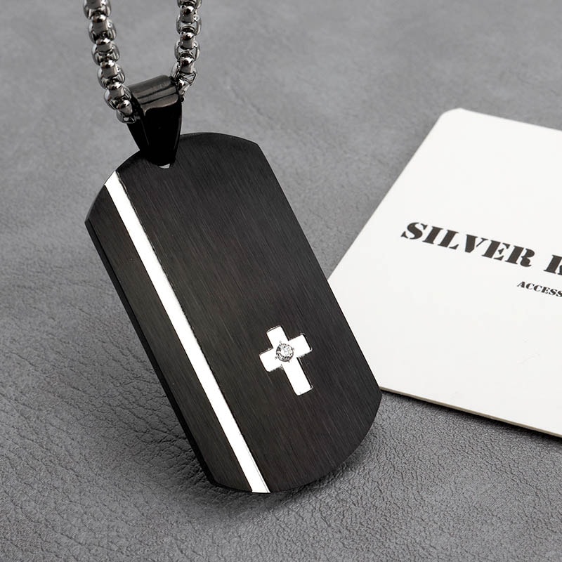 ステンレス ドッグタグネックレス [n719-silver] | スタイルで