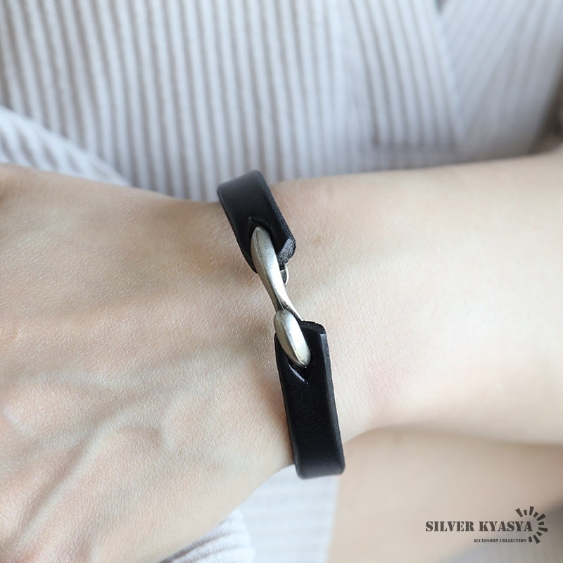 シンプルな本革ブレスレット 3色 2サイズ [b768] | お洒落なレディース