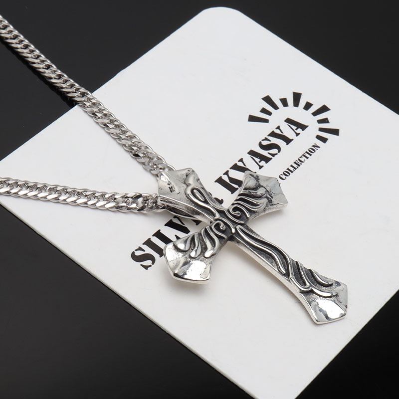 シルバー925 クロスネックレス [ns229-cs053-3mm] | ネックレス