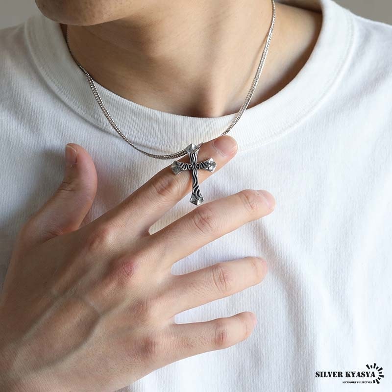 シルバー925 クロスネックレス [ns229-cs053-3mm] | ネックレス