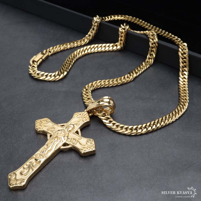 ステンレス マリアクロス ネックレス [nc071-n194-n348-6mm
