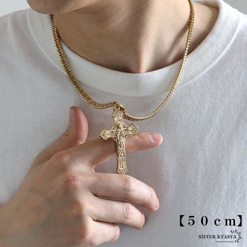 ステンレス マリアクロス ネックレス [nc071-n194-n348-6mm