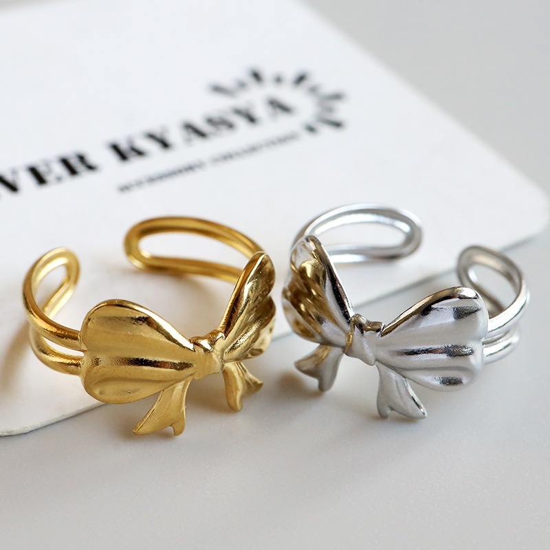 ステンレス リボンリング [r807] | リング,ステンレス,その他