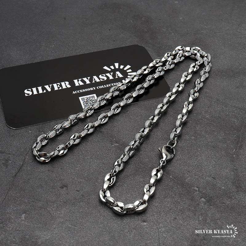 シルバー925 silver アンカーチェーン ネックレス アクセサリー 6-6 アンカーチェーンネックレス 幅6mm シルバー ステンレス