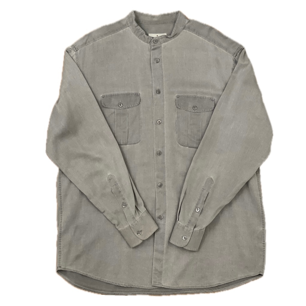 “ITALY STAND COLLAR POCKET SHIRT“