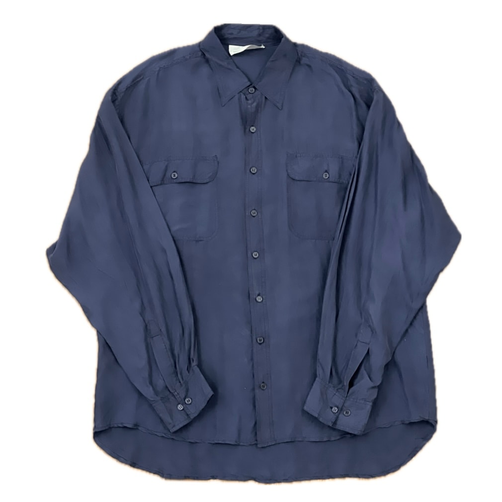 “SILK DRAPE POCKET SHIRT“