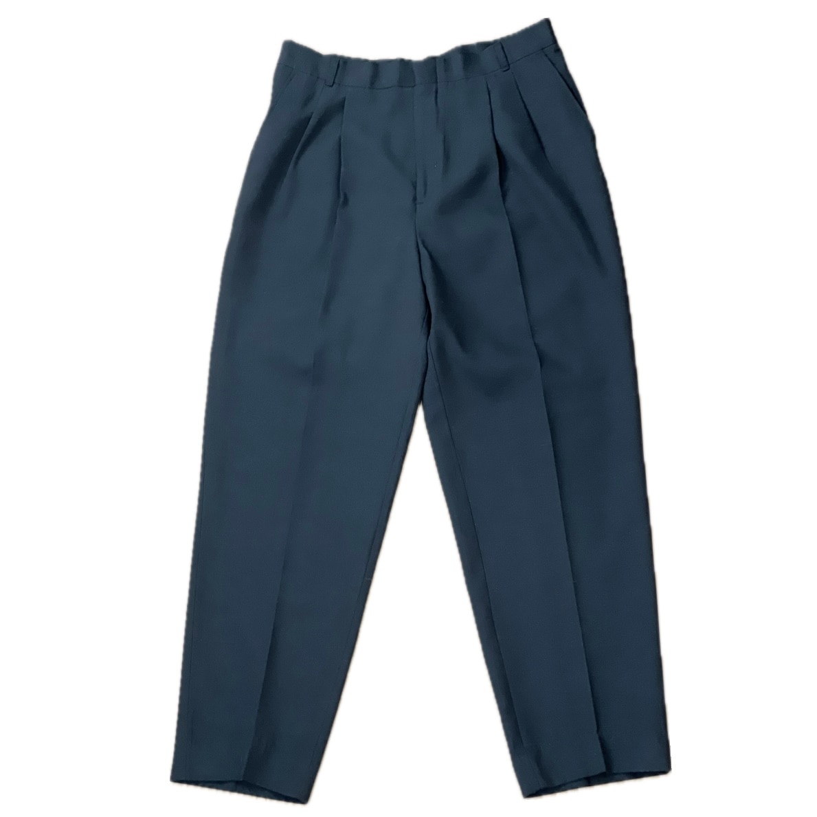 “DARK CHECK BLUE SLACKS“