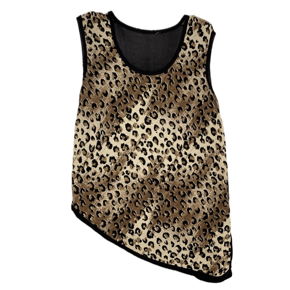 “STRETCH LEOPARD VEST“ 
