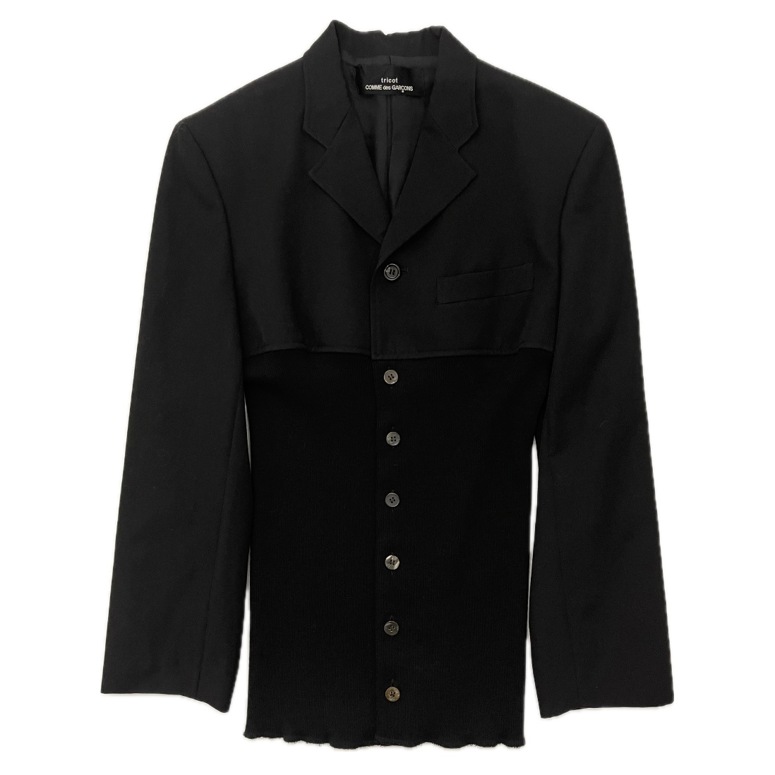 “tricot COMME des GARCONS” DOCKING JACKET 