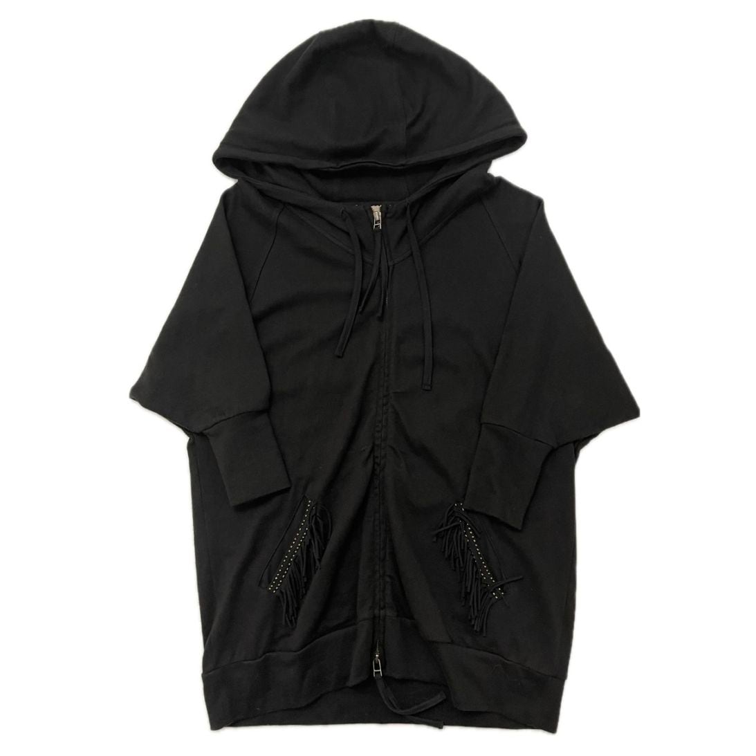 “FRINGE ZIP UP PARKER”