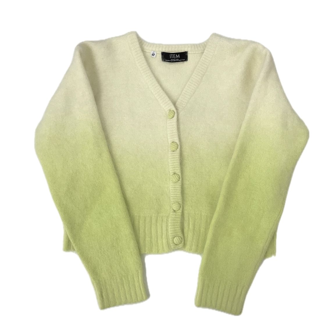 “GRADIENT MOHAIR CARDIGAN”