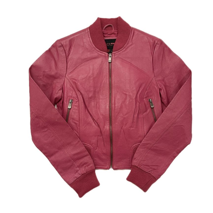 “COLOR LEATHER JACKET” 