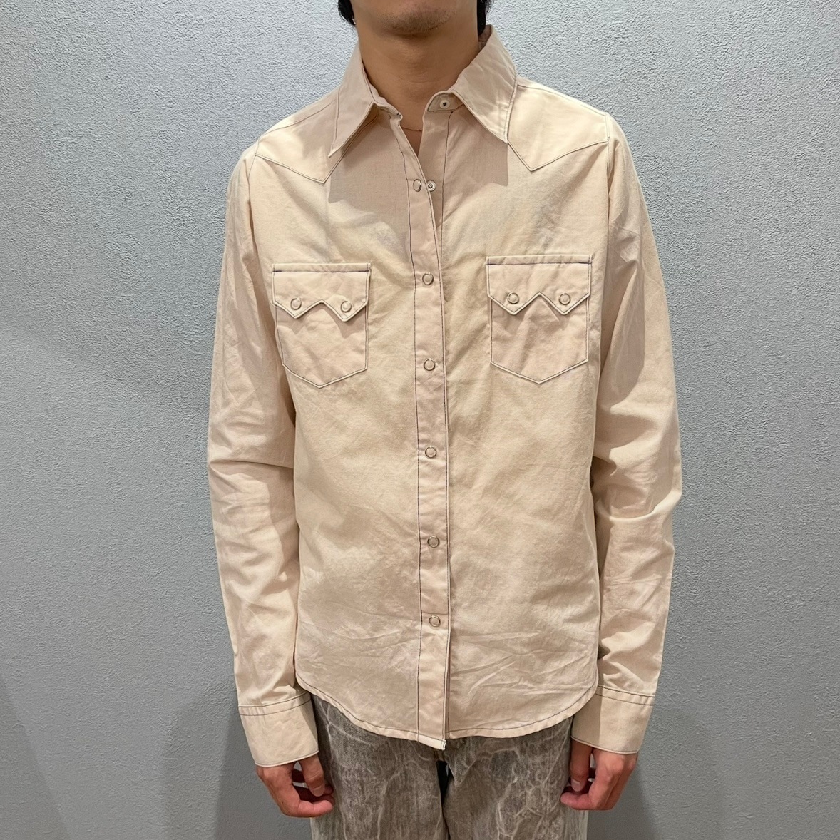 “Wrangler” BACK GATHER WESTERN SHIRT