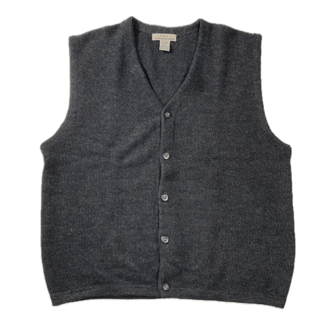“WOOL KNIT VEST“
