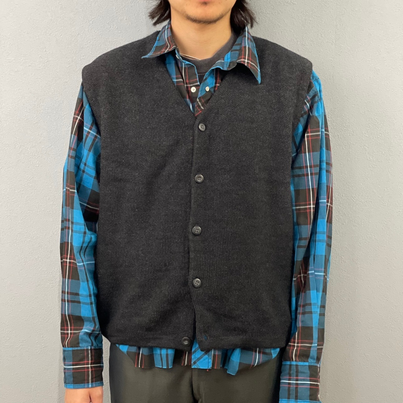 “WOOL KNIT VEST“