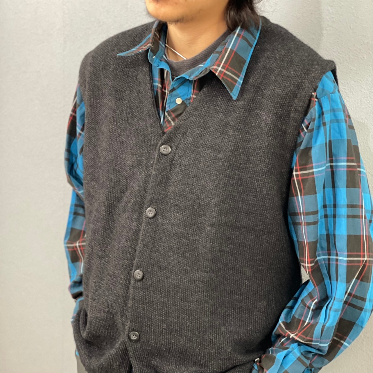 “WOOL KNIT VEST“