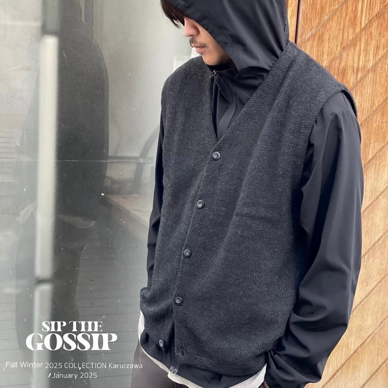 “WOOL KNIT VEST“