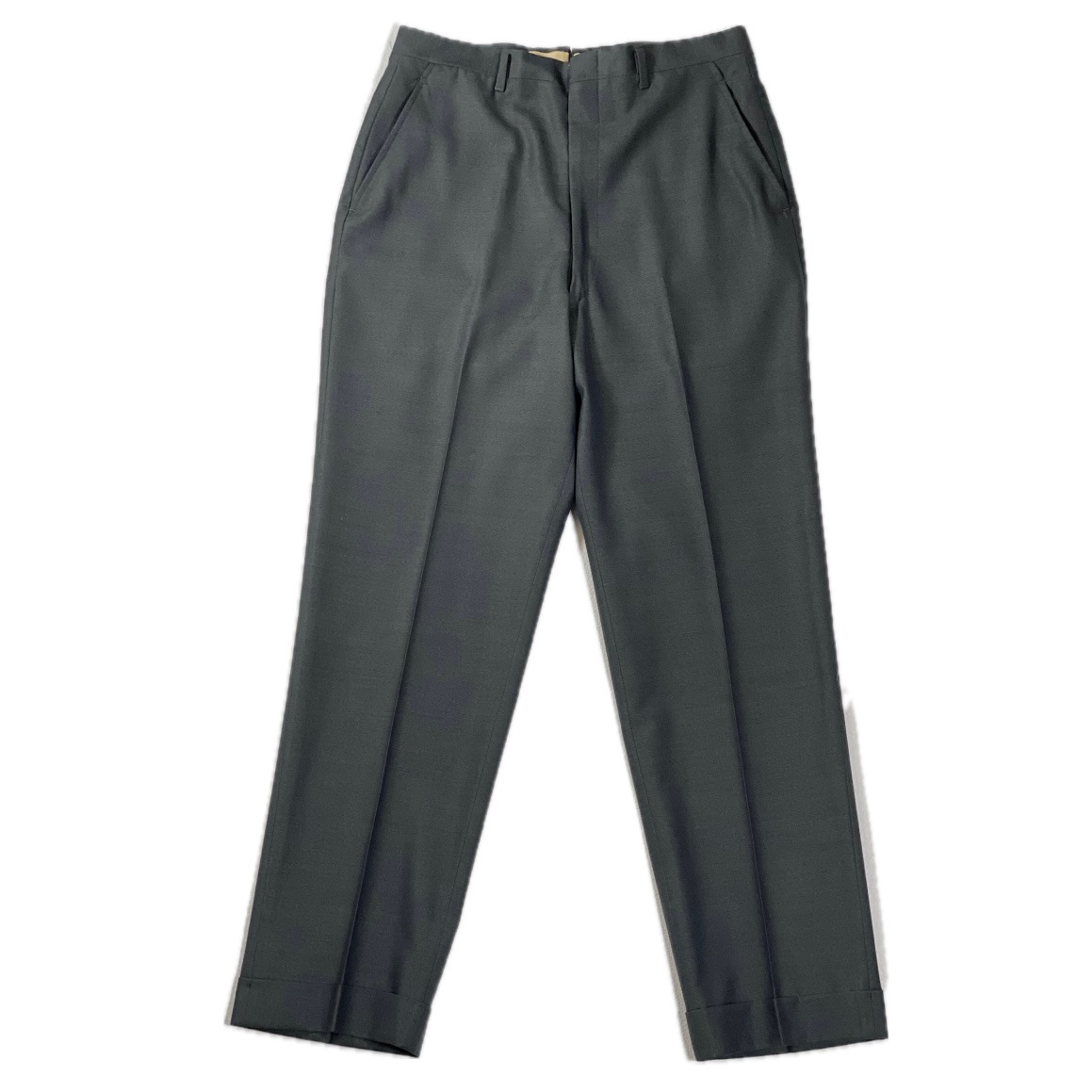 “SHINY TEXTILE SLACKS“