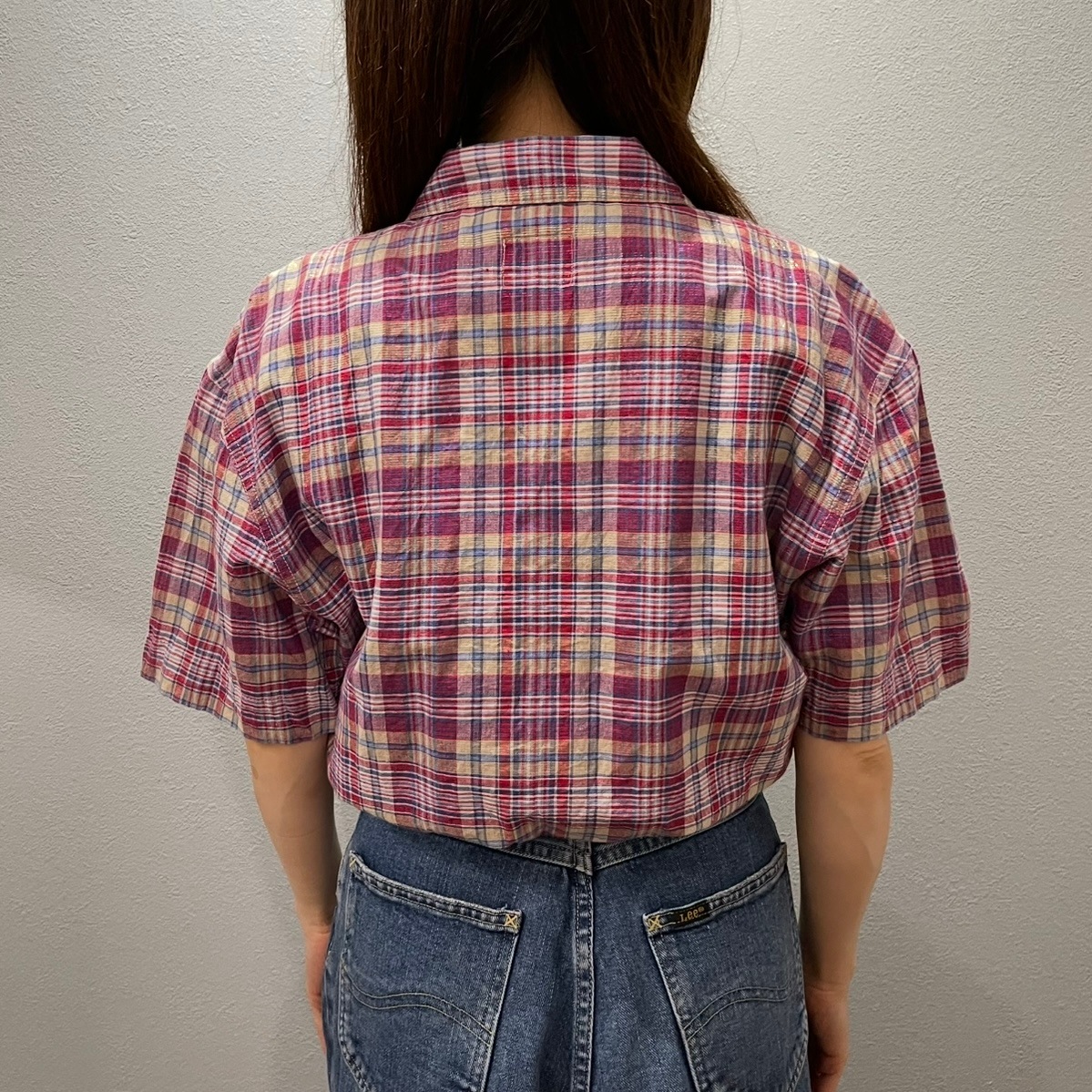 “GLITTER SHORT SHIRT JACKET“